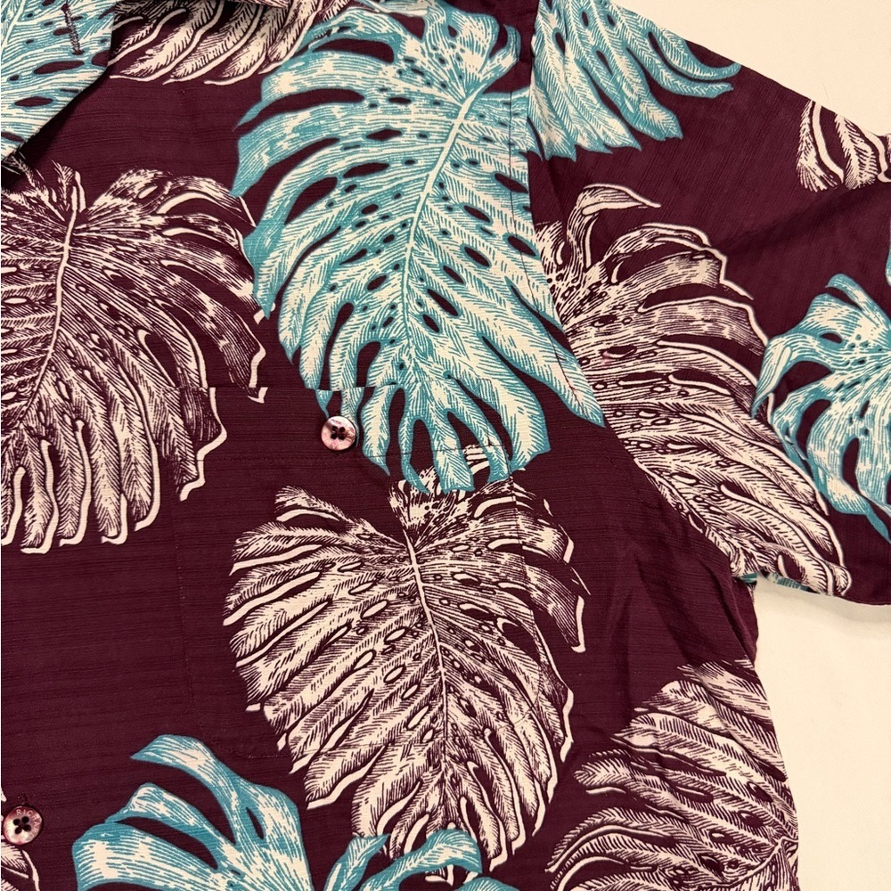 Tori Richard Mens Tropical Leaf Shirt - Picture 5 of 8